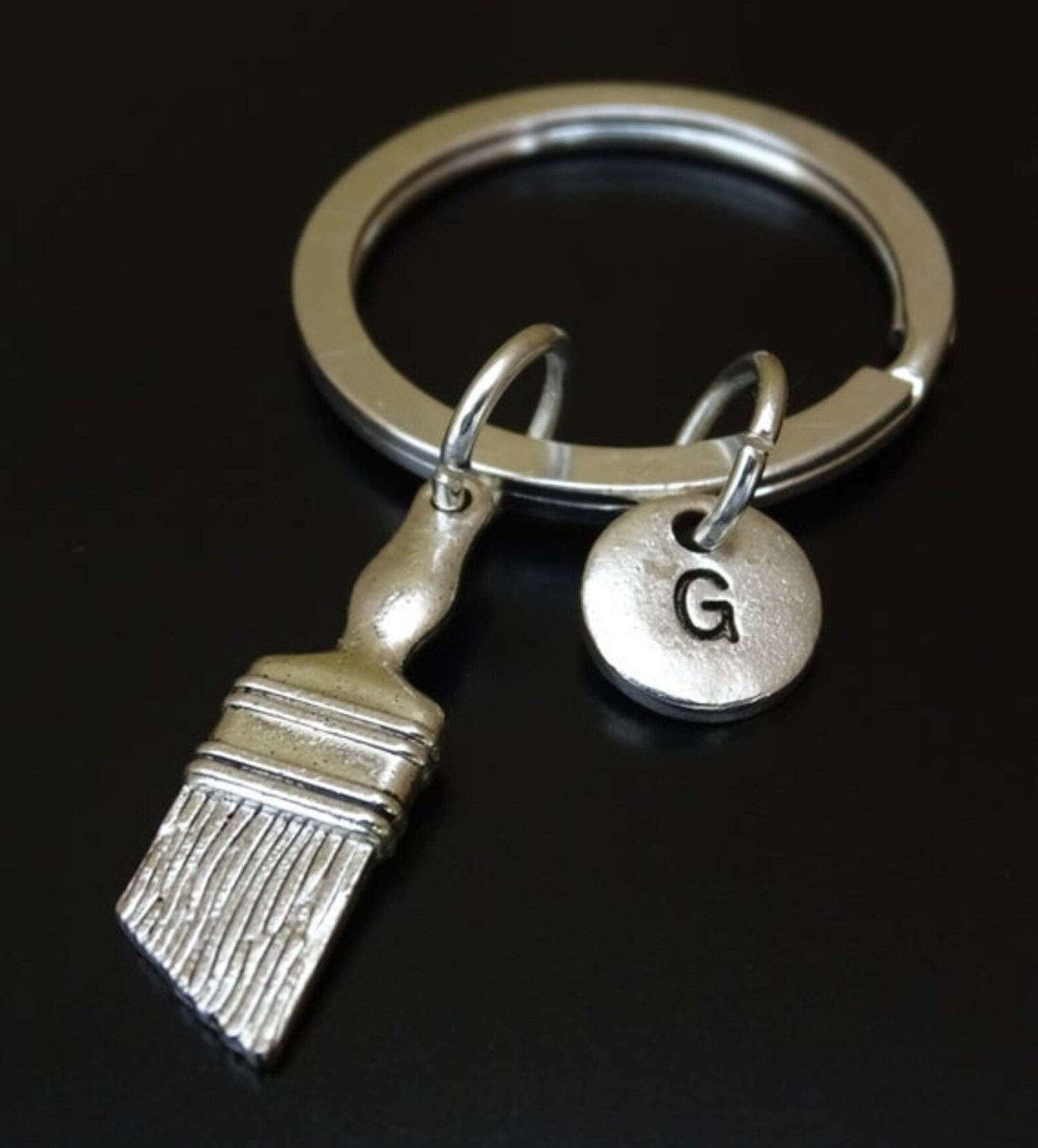 Paint Brush Keychain Paint Brush Pendant Paint Brush Charm Etsy