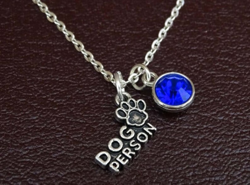 Dog Person Jewelry Dog Mom Necklace Dog Person Charm Dog Grandma Jewelry Dog Person Pendant Dow Paw Necklace Dog Person Necklace
