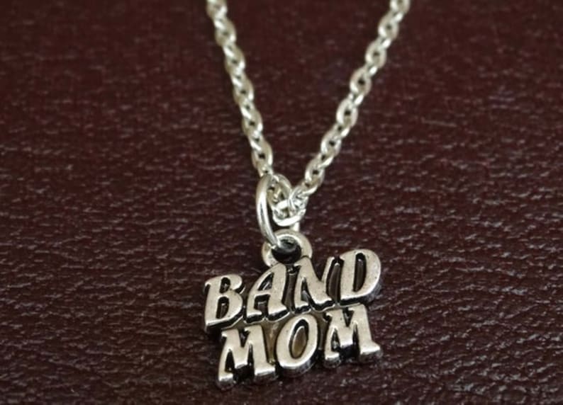 Musician Mom Gift Marching Band Necklace Band Mom Pendant Band Mom Charm Band Mom Jewelry Band Mom Necklace Silver Band Mom Gift