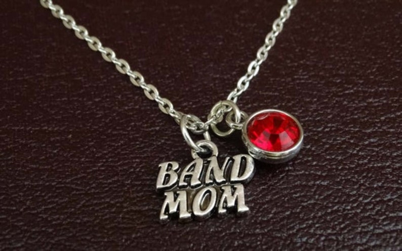 Musician Mom Gift Marching Band Necklace Band Mom Pendant Band Mom Charm Band Mom Jewelry Band Mom Necklace Silver Band Mom Gift