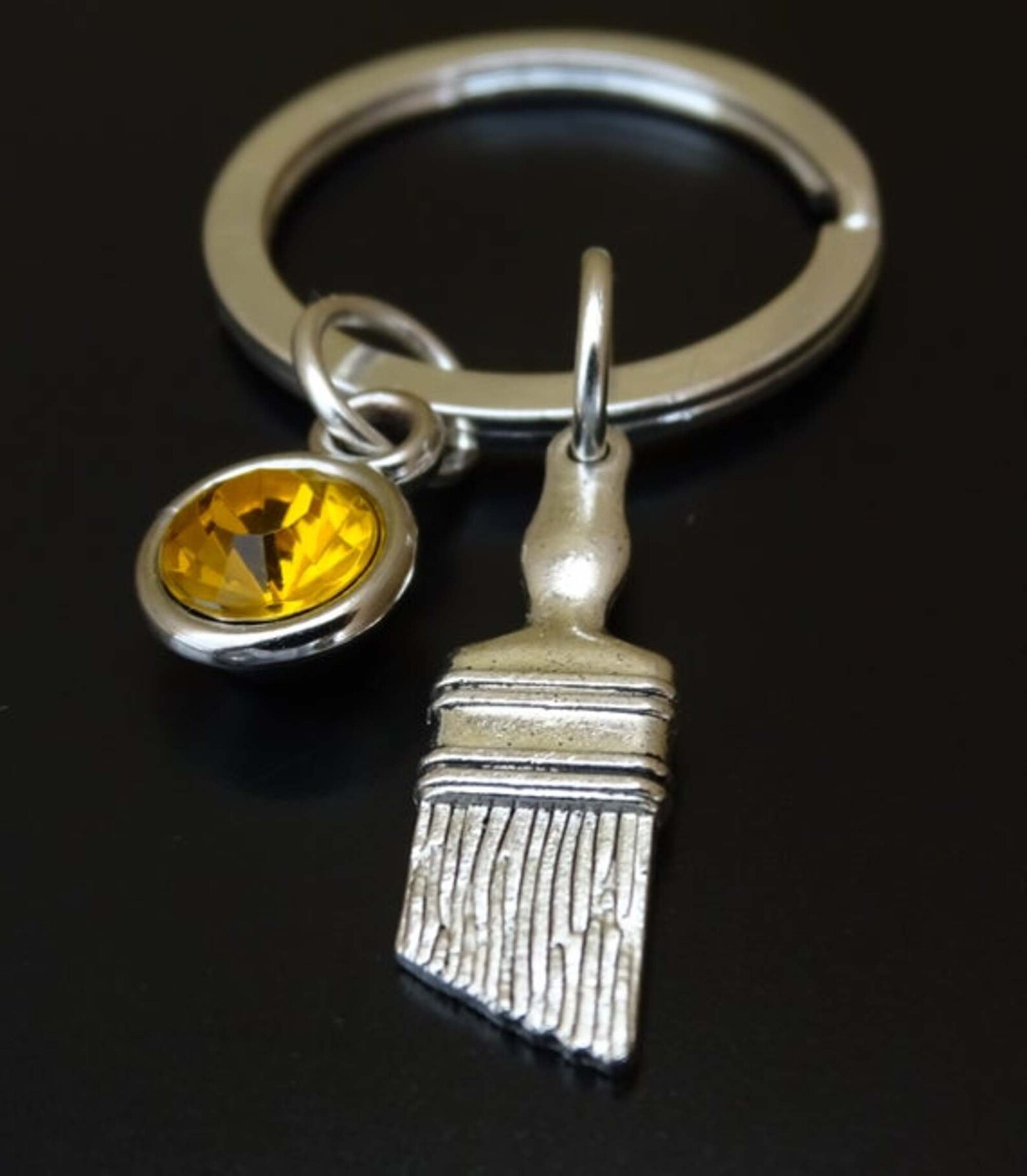 Paint Brush Keychain Paint Brush Pendant Paint Brush Charm Etsy