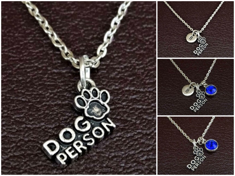 Dog Person Jewelry Dog Mom Necklace Dog Person Charm Dog Grandma Jewelry Dog Person Pendant Dow Paw Necklace Dog Person Necklace