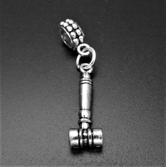 Gavel Charm Fits European and Brand Bracelets Gavel Dangle Etsy