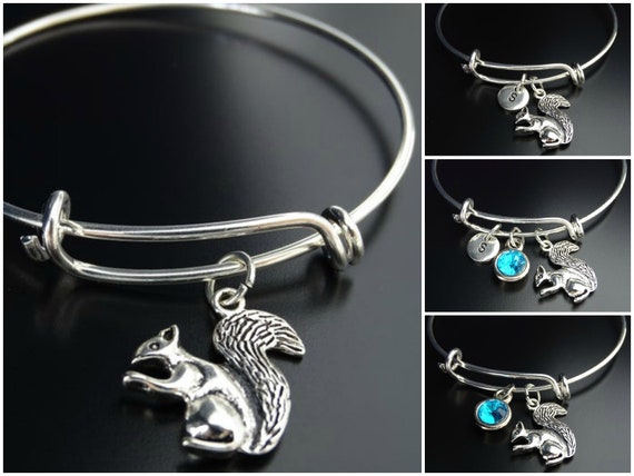 Squirrel earrings Costume jewelry Wooden jewelry Squirrel jewelry set Squirrel bracelet Handmade jewelry Canadian artist designer