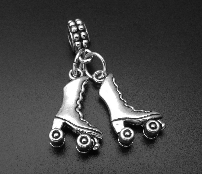 Roller Skate Charm fits European and Brand Bracelets Roller Skate Charm Bracelet Roller Skate Dangle Charm Roller Skate Charm Bead
