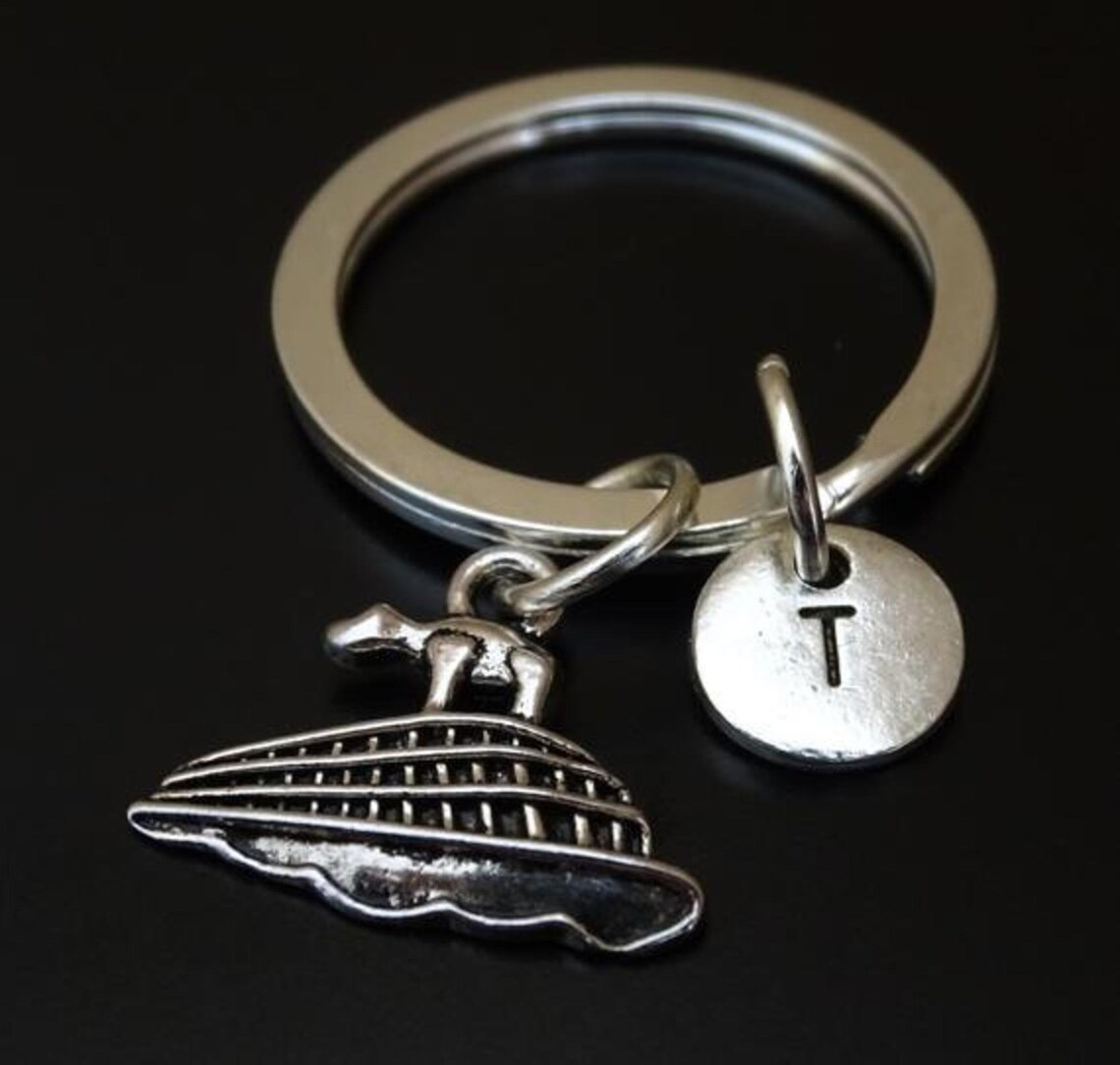Cruise Ship Keychain Cruise Ship Pendant Cruise Ship Charm Etsy
