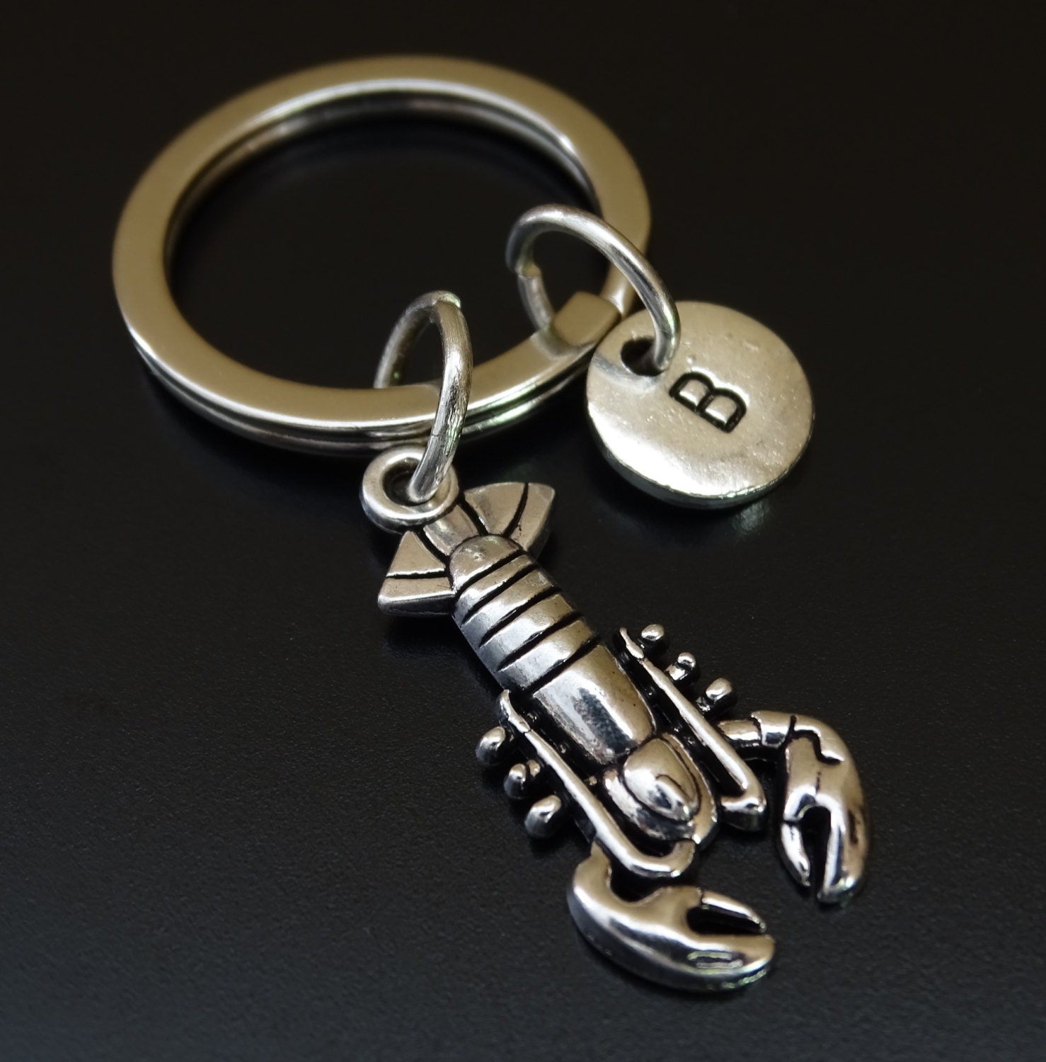 Lobster Keychain Custom Keychain Custom Key Ring Lobster Etsy