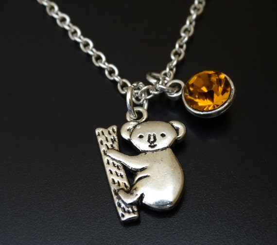 Koala Necklace Koala Charm Koala Pendant Koala Jewelry Etsy
