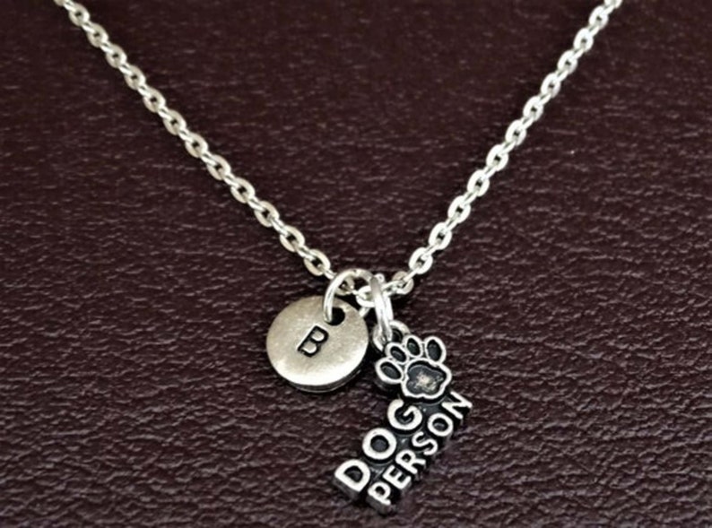 Dog Person Jewelry Dog Mom Necklace Dog Person Charm Dog Grandma Jewelry Dog Person Pendant Dow Paw Necklace Dog Person Necklace
