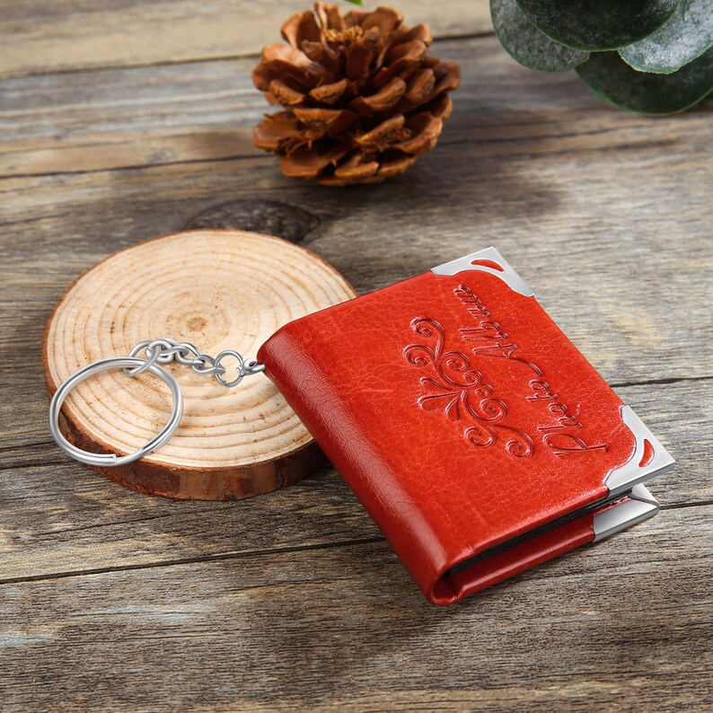 Personalized Mini Photo Album Keychain 5 or 10 Photos Small Etsy