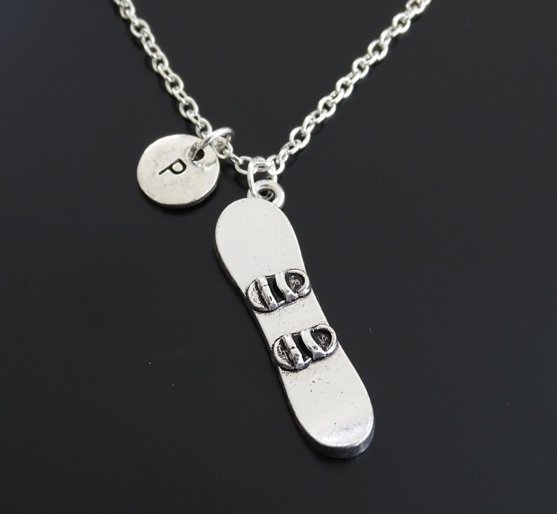 Snowboard Necklace Snowboard Charm Snowboard Pendant Etsy
