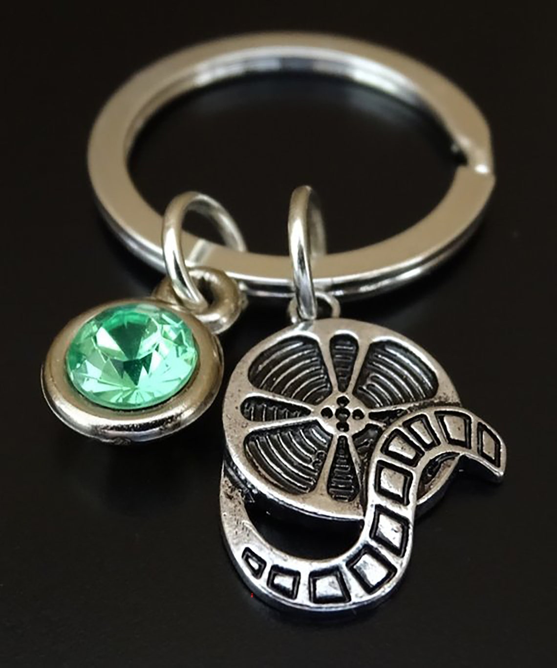 Movie Reel Keychain Film Reel Keychain Movie Reel Charm Etsy