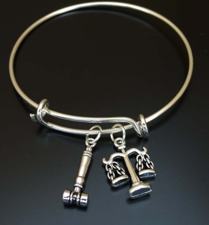 Scales of Justice and Gavel Bracelet Scales of Justice Charm Etsy