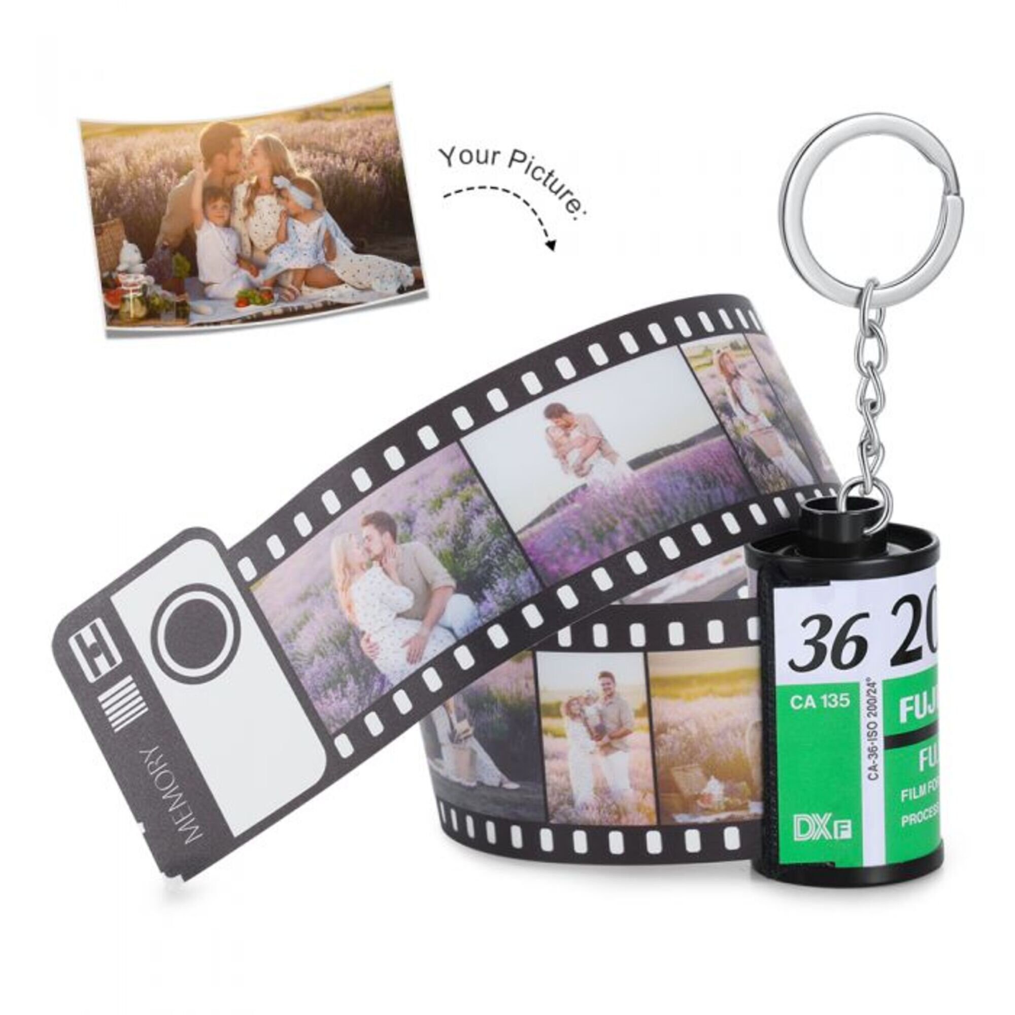 Film Roll Keychain Custom Personalized 35mm Camera Photo Roll