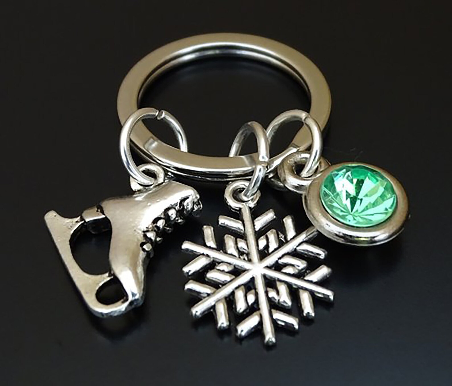 Ice Skating Keychain Ice Skating Key Chain Figure Skating Etsy