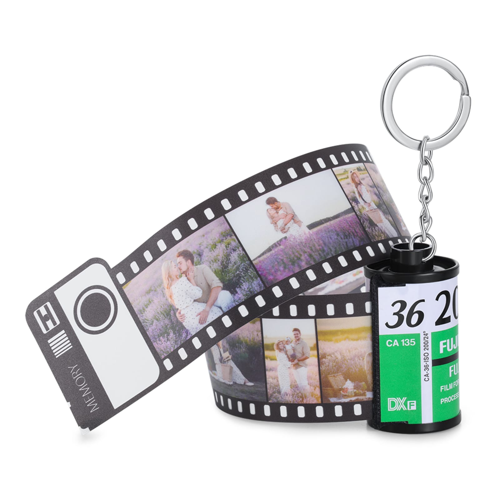 Personalized 10 Photo Film Roll Keychain Custom Picture Etsy