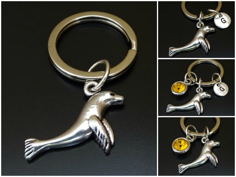 Harbor Seal Keychain Seal Pendant Seal Charm Seal Key Etsy