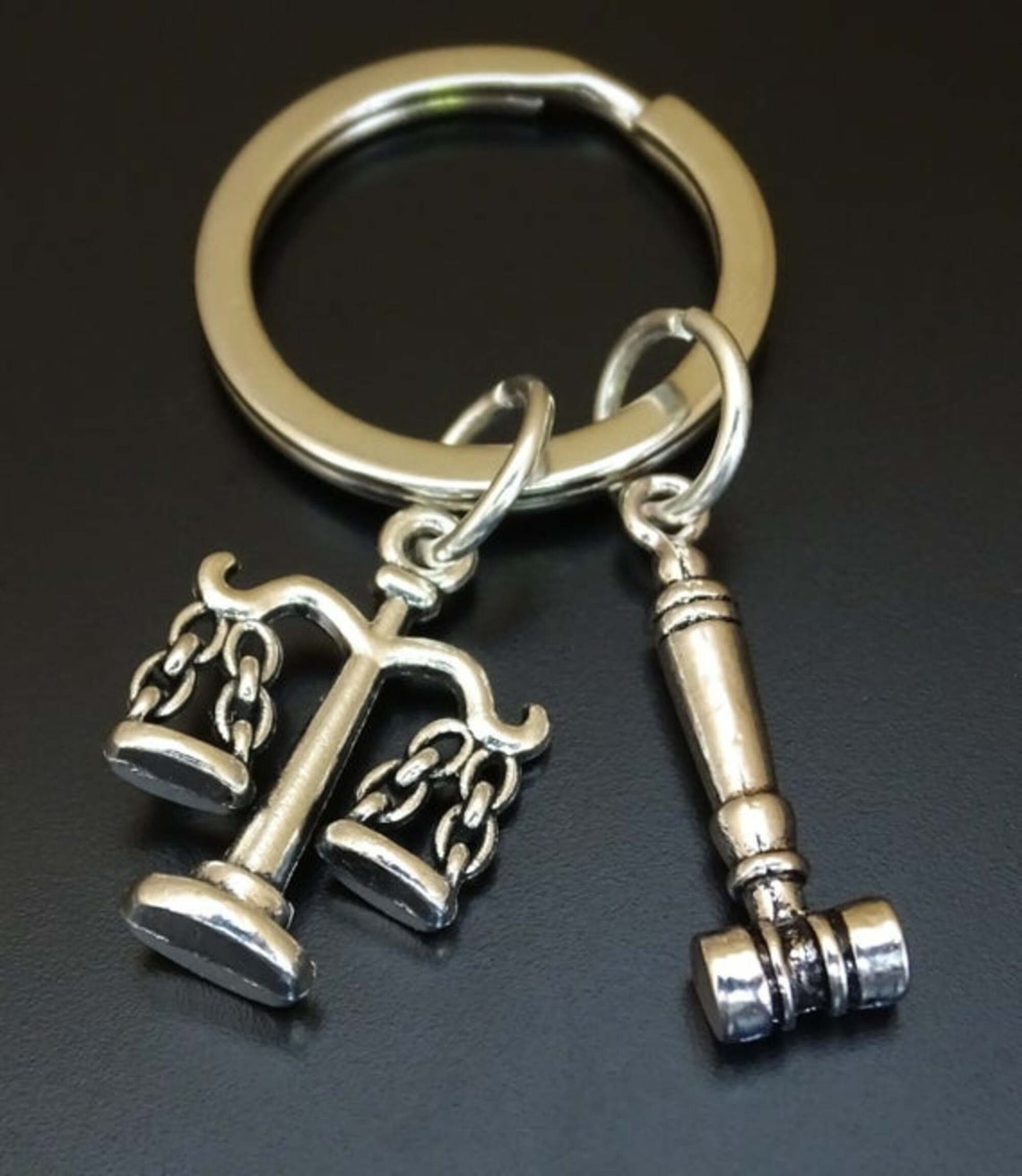 Scales of Justice and Gavel Keychain Scales of Justice Etsy
