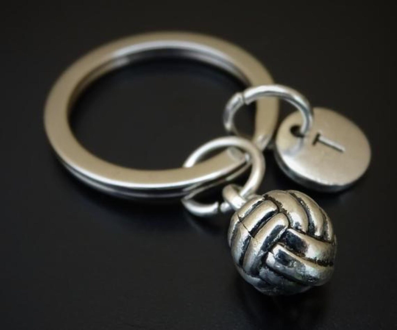 Volleyball Keychain Volleyball Pendant Volleyball Charm Etsy