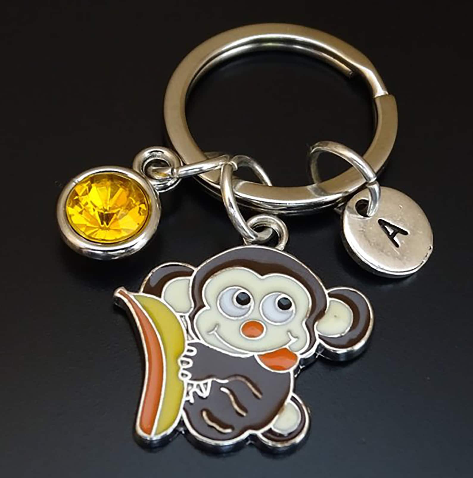 bag brand with monkey keychain
