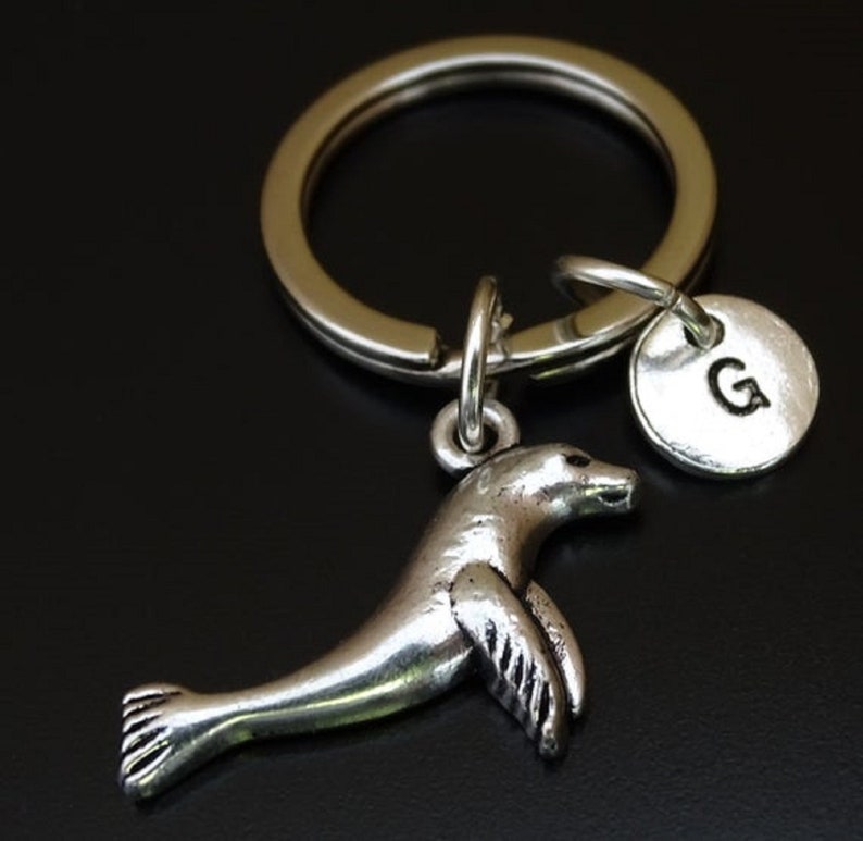 Harbor Seal Keychain Seal Pendant Seal Charm Seal Key Etsy
