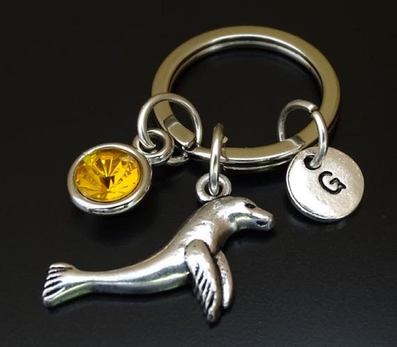 Harbor Seal Keychain Seal Pendant Seal Charm Seal Key Etsy