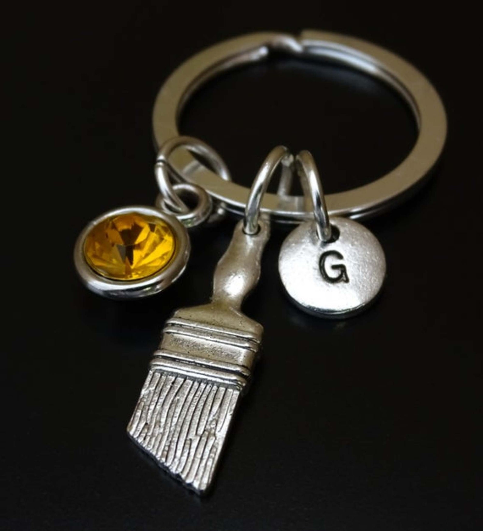 Paint Brush Keychain Paint Brush Pendant Paint Brush Charm Etsy