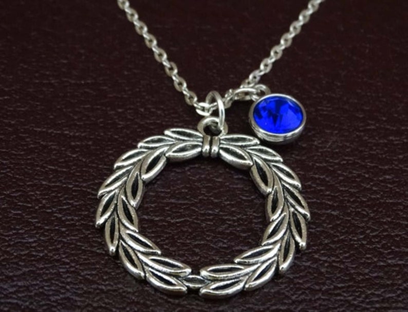 Laurel Wreath Necklace Laurel Wreath Charm Laurel Wreath Etsy