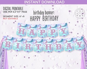 Download Mermaid Tail Banner Etsy