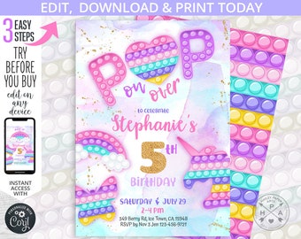 Pop It Fidget Toy - Etsy