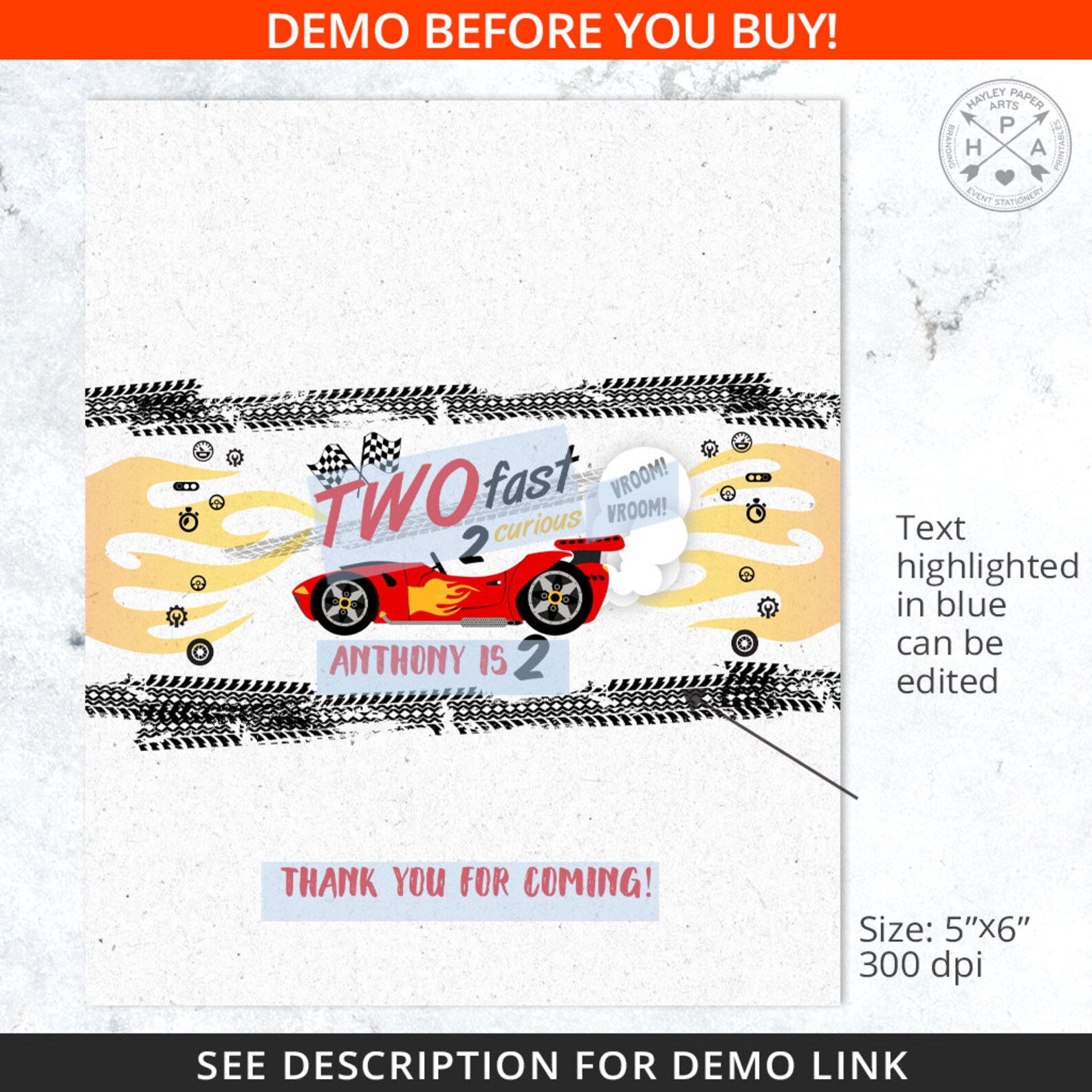 Cars Rice Printable Race Car Rice Krispies Label, Two Fast 2 Sports Speed Racing, Favors ...