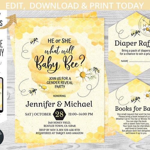 Invitations Announcements Paper What Will Baby Bee Invite Printable Templett He Or She Party Editable Bee Gender Reveal Invitation Instant Download Template Honey Bee Invitations Img Hospital Invitations Announcements Paper What Will Baby Bee Invite Printable Templett He Or She Party Editable Bee Gender Reveal Invitation Instant Download Template Honey Bee Invitations Img Hospital