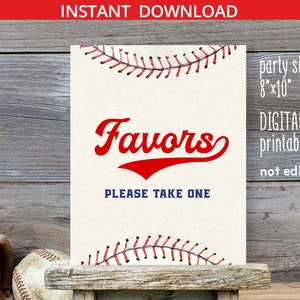 Le baseball est un cadeau idéal pour une table d'anniversaire, 8 x 10, imprimable pour la fête des recrues, prenez une décoration. Téléchargement instantané NON MODIFIABLE. 191HPA 22 D8