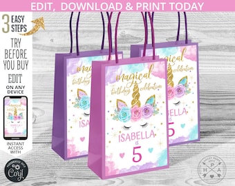 Unicorn Party Favor Bag Set Of 24,Unicorn Theme Supplies KimLee Rantanto Unicorn Paper Bags Unicorn Party Favor Bag Set Of 24,Unicorn Theme Supplies KimLee Rantanto Unicorn Paper Bags