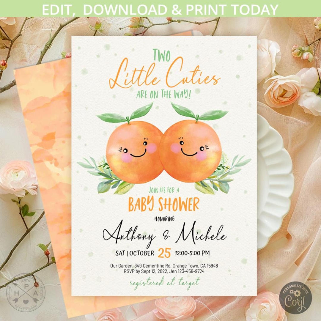Little Cutie Baby Shower Invitations