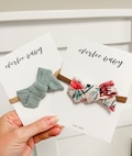 Avery hand tied bow on nylon headband