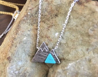 Mountain Necklace Turquoise Silver