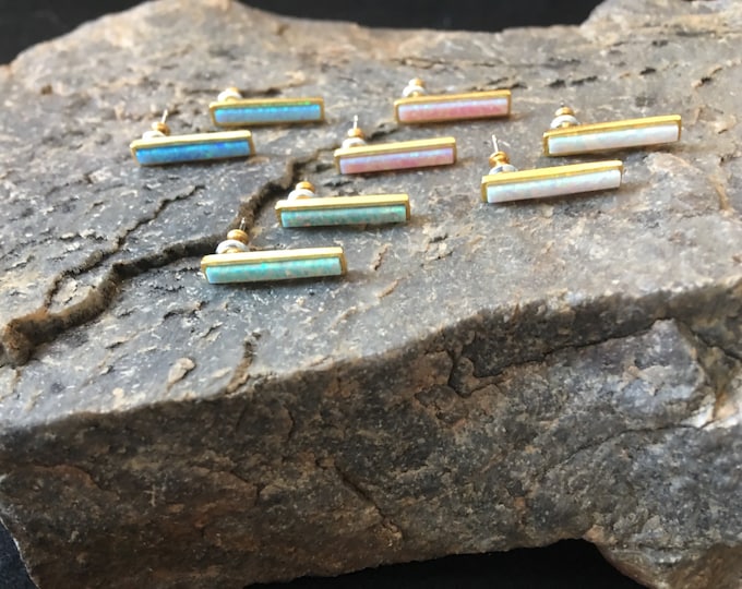 Opal earrings, JushShop