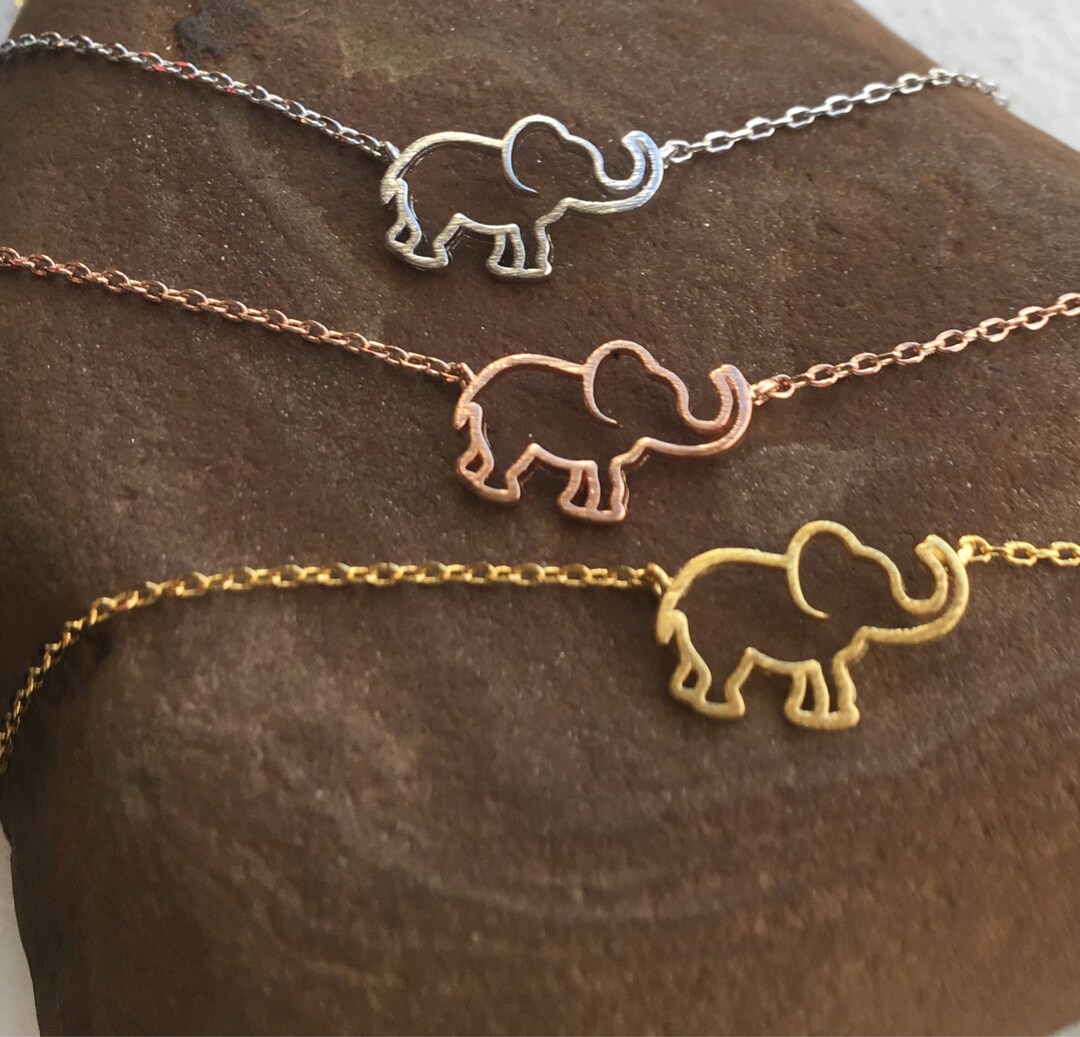 Lucky Elephant Movable Necklace