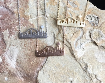 Seattle Skyline Necklace, Seattle Jewelry, Seattle Necklace, JushShop