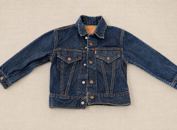 Vintage Child Levi's Jean Jacket, Red Tag Blue Denim Levi's Jacket, 1970's Levi Strauss Jean Jacket, Vintage Levi's Jean Jacket
