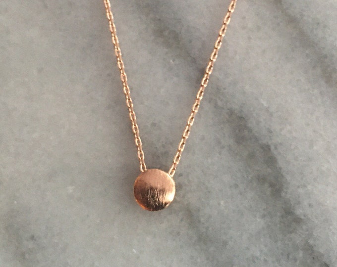 Rose Gold Dot necklace, JushShop