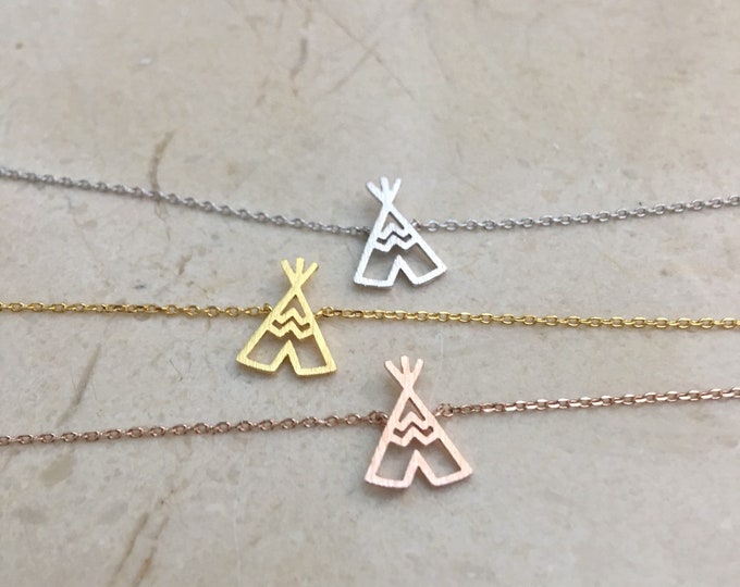 My Tribe // Tipi necklace // Teepee Necklace // wigwam //Best Friend Necklace // My Tribe // Girlfriends // JushShop