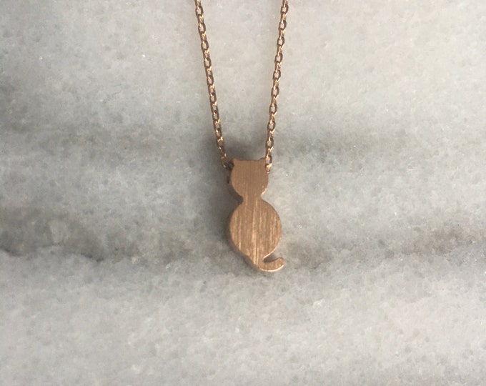 Cat Necklace, Kitten Necklace, Kitty Necklace, Gold Cat Necklace, Silver Cat, Dainty Cat Necklace, Small Cat Necklace, Kitty Cat Necklace