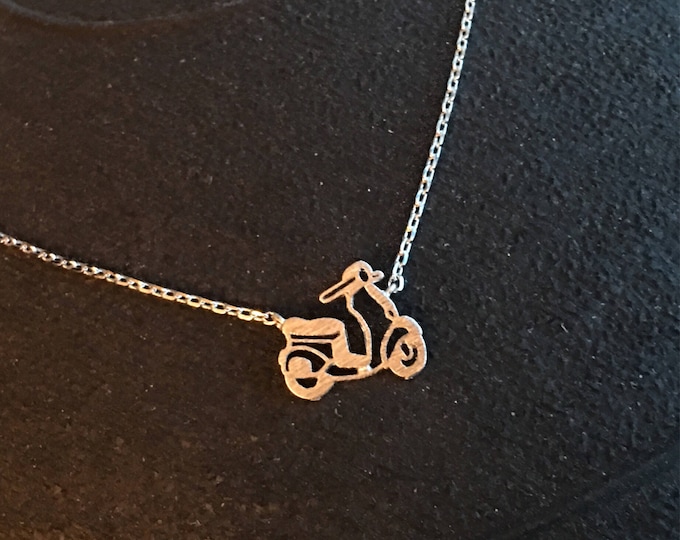 Scooter Necklace, Vespa, Stella, Scooter, JushShop