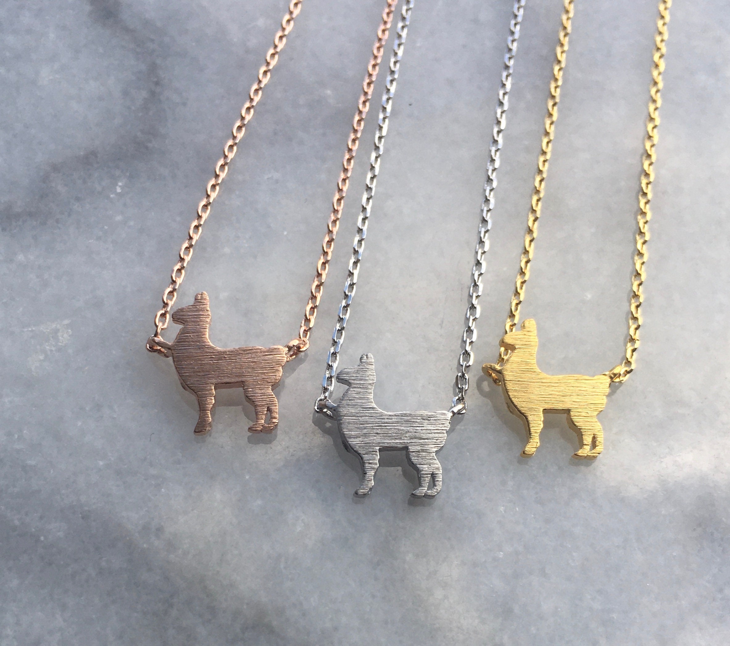 Llama Necklace Etsy