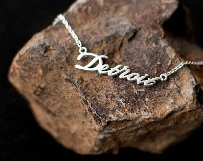 Detroit Necklace, JushShop