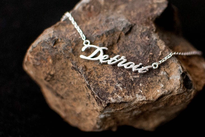 Detroit Necklace, Detroit D Necklace, Detroit Jewelry, Detriot Love, Detriot vs All, Detriot Rocks, Michigan Raised, Made in Detriot Gift image 2