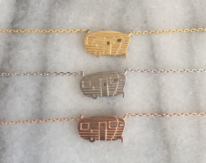 Little Vintage Camper Necklace, Camperlife, Camping Culture, Camper Jewelry, RV Life, Camping Gift