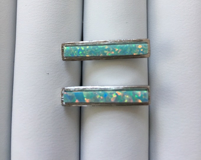 Green Opal Earrings, October Birthstone, Opal Jewelry